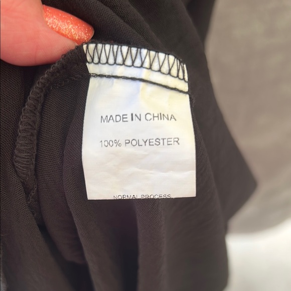 Simplee Black V-Neck Maxi Dress Flutter Sleeves XL - Picture 4 of 5